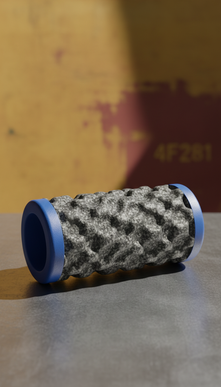 Recovery Foam Roller Cobalt End Caps