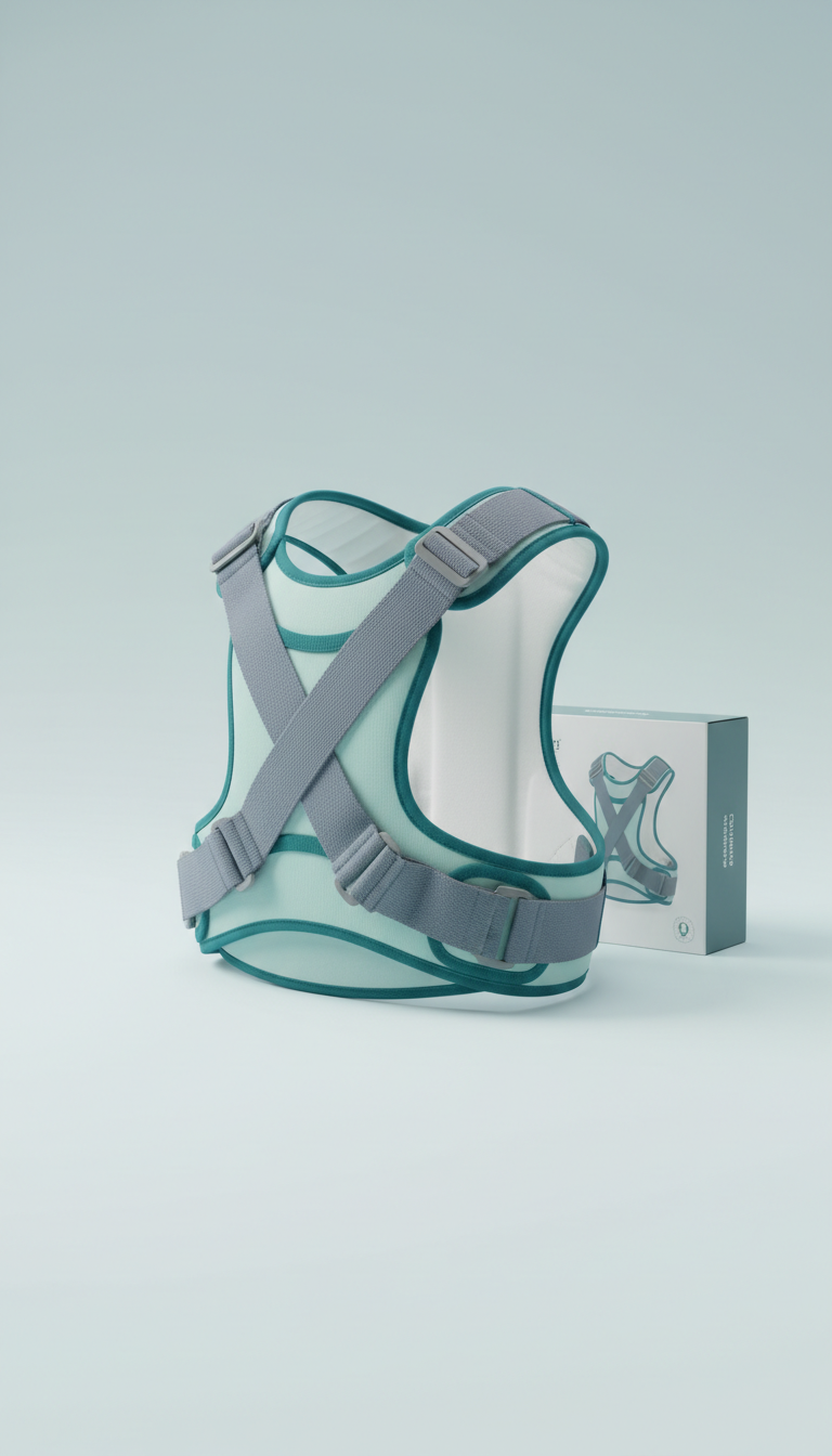 Adjustable Posture Corrector with Breathable Mesh