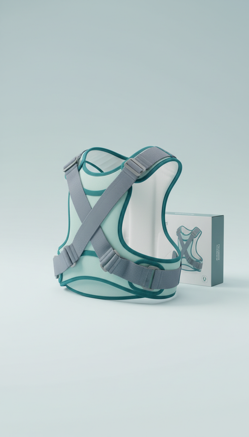 Adjustable Posture Corrector with Breathable Mesh